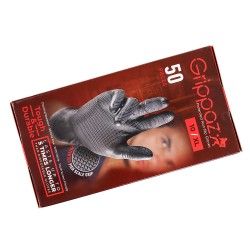 Rękawiczki Warsztatowe Nitrylowe Grube Grippaz 10/XL czarne