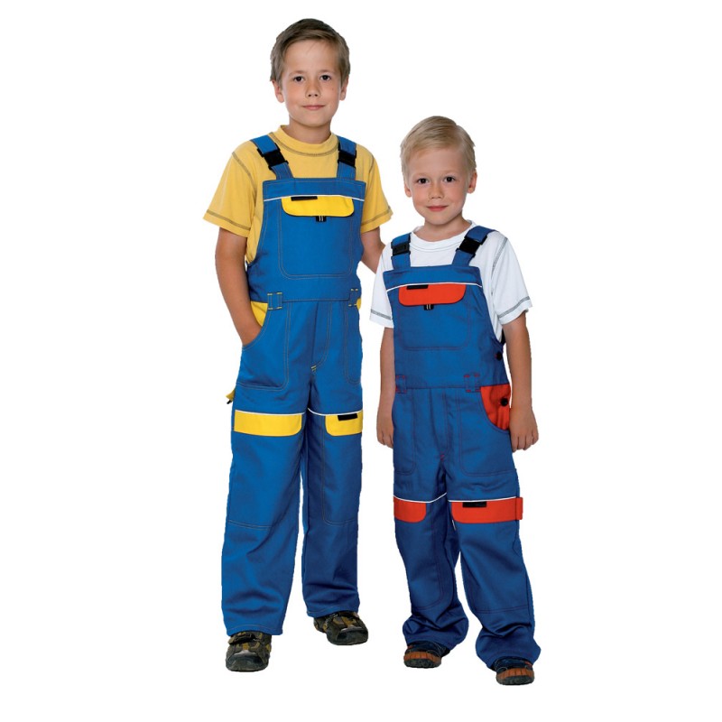 Spodnie ogrodniczki dziecięce Ardon COOL TREND KIDS niebiesko-żółte H8700