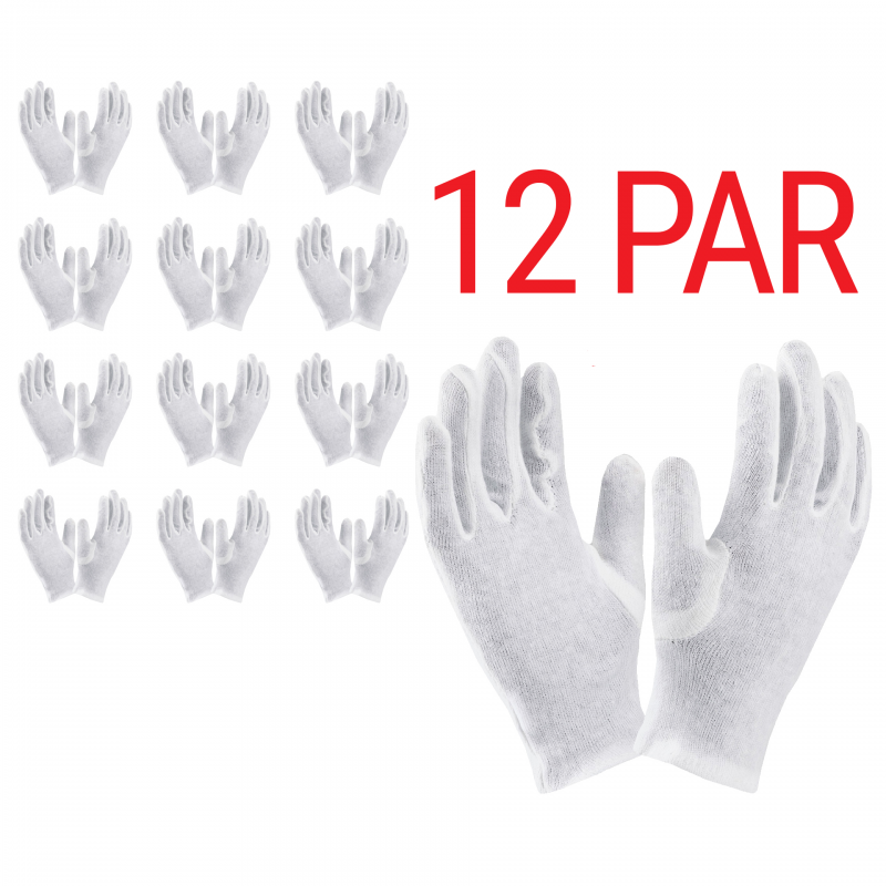 Rękawiczki bawełniane białe Ardon KEVIN 8/M - 12 par