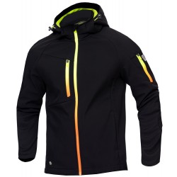 Kurtka SOFTSHELL Ardon CREATRON czarna neon H6697