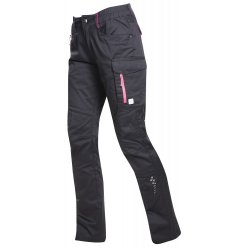 Spodnie damskie robocze Ardon FLORET czarno-różowe H6301