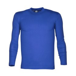 Koszulka bawełniana z długim rękawem ARDON CUBA niebieska Royal Blue H13225