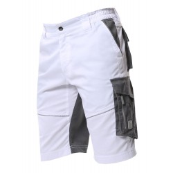 Krótkie spodnie, szorty Ardon SUMMER biało-szare