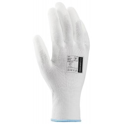 Rękawice poliestrowe powlekane poliuretanem ARDON BUCK WHITE 10/XL białe